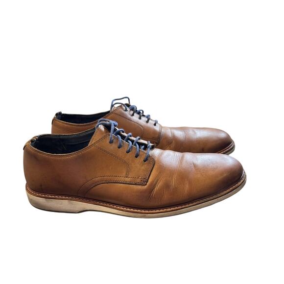 Cole Haan Men's Brown Morris Plain Oxford Leather Lace-Up Dress Shoes Sz 12 - Picture 4 of 7
